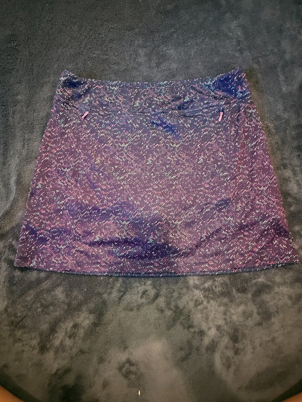 PGA Tour Golf Skort Womens Small S Multicolor Dash Confetti Print Active Athleti